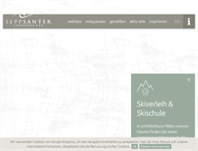 Tablet Screenshot of landhaus-santer.at